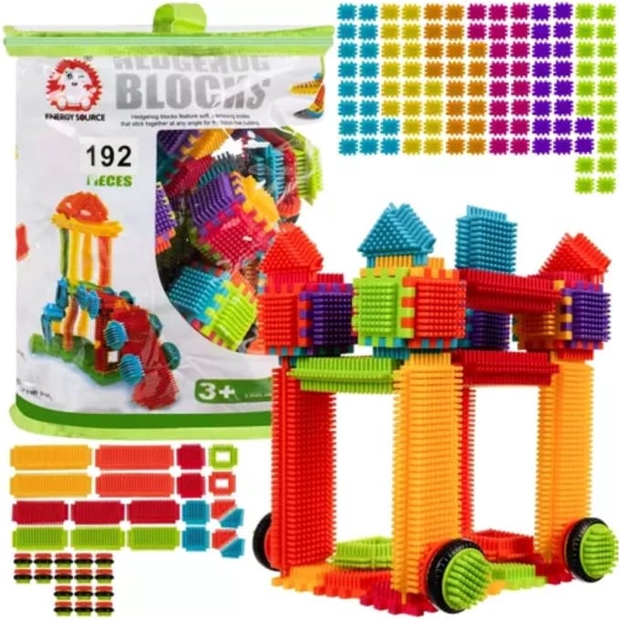Kruzzel 150-delige Constructie Set - Creatieve 'Hedgehog Blocks' voor Kinderen