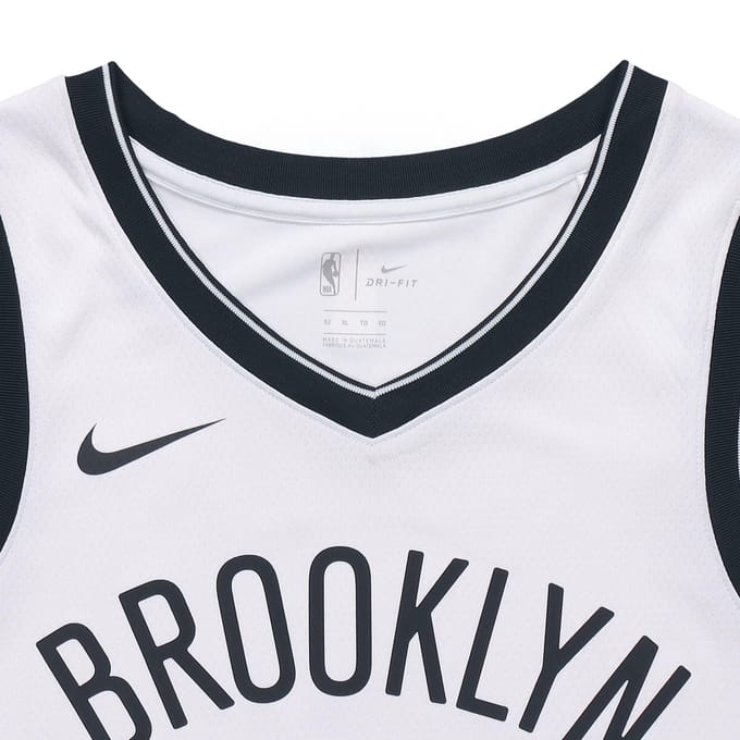 Maillot de Basketball Nike Coupe Droite Séchage Rapide - Nets Kevin Durant N°. 7 Maillot Homme Blanc 864401-103 S gray