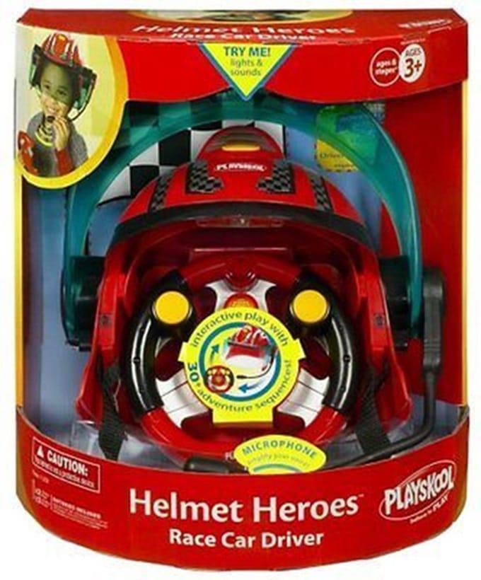 Stoere helm met stuur