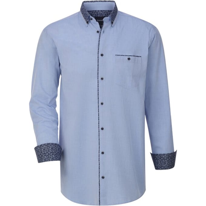 Babista herren Overhemd - 47/48 - lichtblauw - Plus Size