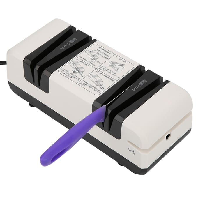 Multifunctionele Automatische Elektrische Messenslijper Keukenmes Schaar Slijpmachine CN rood/zwart