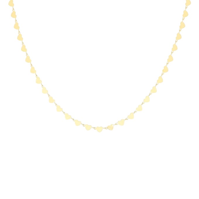 OOZOO Jewellery - goudkleurige ketting met hartjes - SN-2013