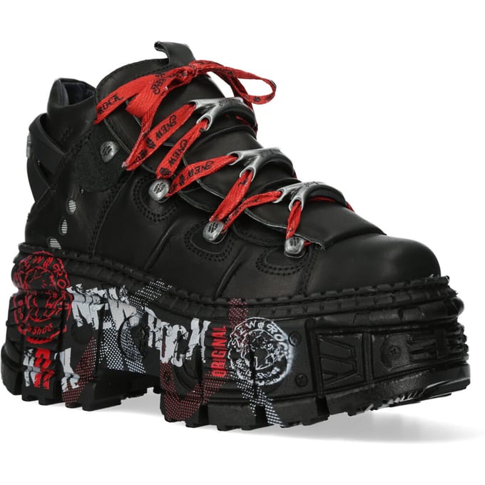 New rock punk goth leren laarzen-WALL106-C9