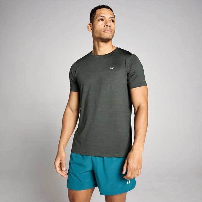 MP Men's Tempo Marl T-Shirt - Washed Black - S