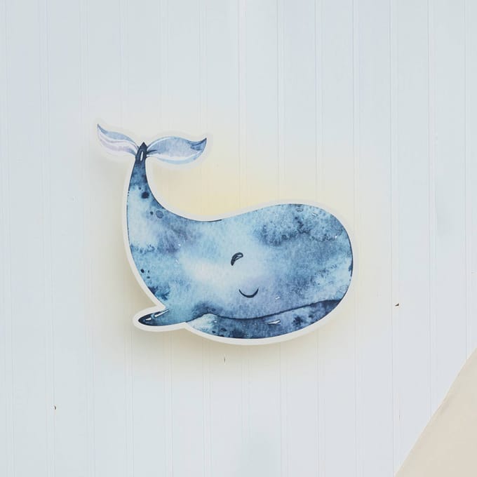 Elobra LED wandlamp Paul Pottwal met stekker, blauw, dimbaar