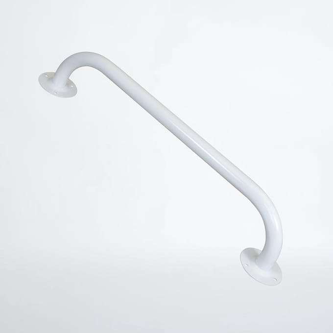 Wandbeugel RVS - Steun Handvat - Badkamer Veiligheid - Stevige Montage - 30 cm - Wit