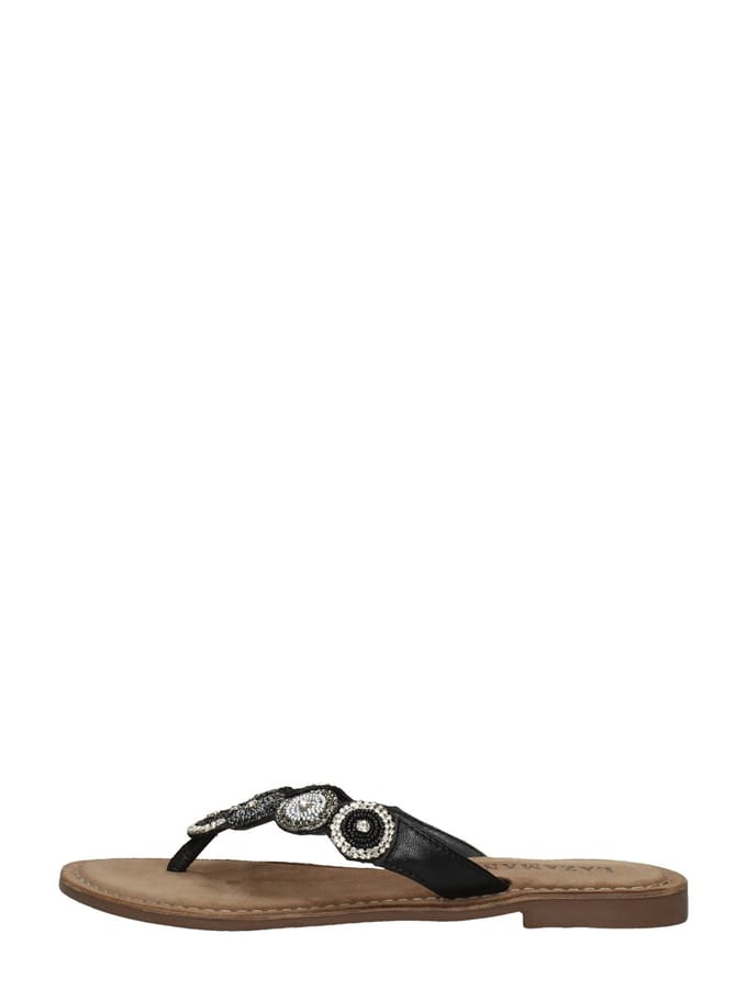 Lazamani - Luna - Dames - Slippers - Zwart