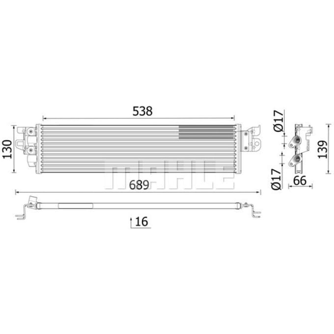 Olie radiator MAHLE CLC 328 000P