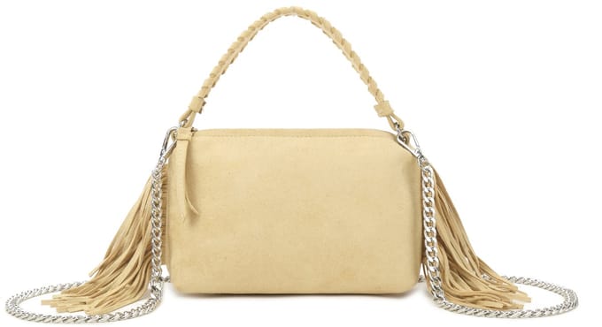 Giuliano kunstlederen suede handtas Lunelle - Dames - Beige