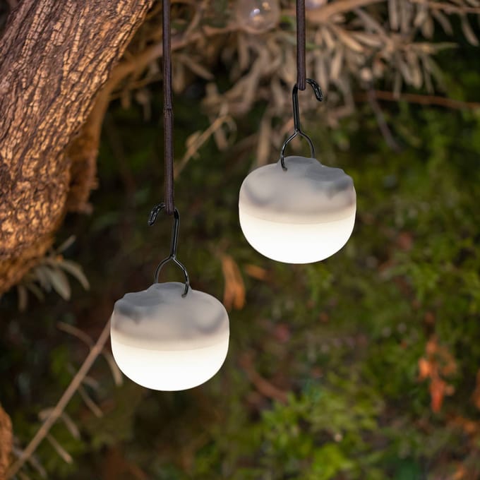 Newgarden Cherry Mini LED oplaadbare lamp set van 3 wit