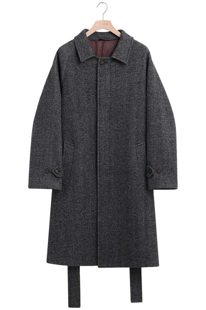 No Label Kilburn Herringbone Wool-nylon Grey Taglia: M | Giacche invernali Outlet | Uomo | Grigio