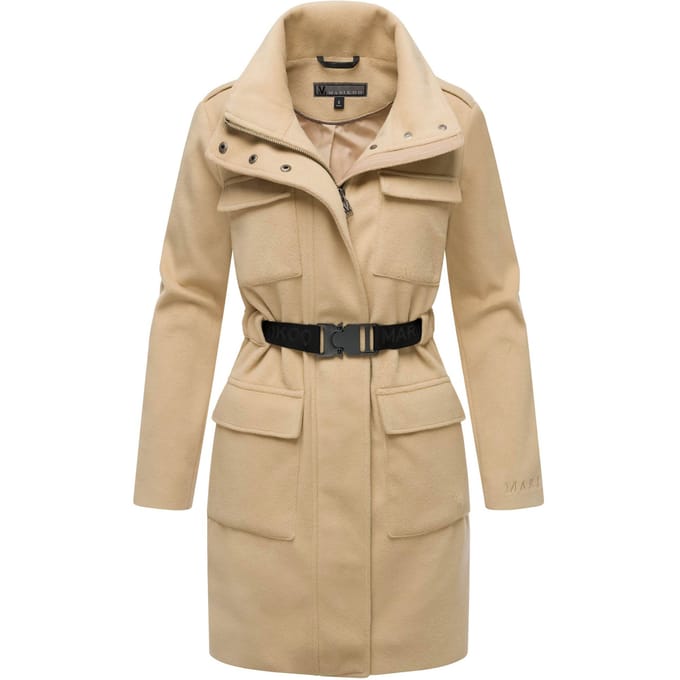 Marikoo dames wintermantel Tanokoo met stretchriem
