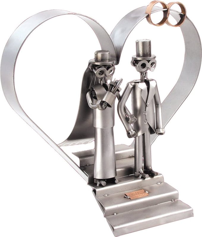 Hinz & Kunst smeedwerkfiguur "huwelijkspaar"
