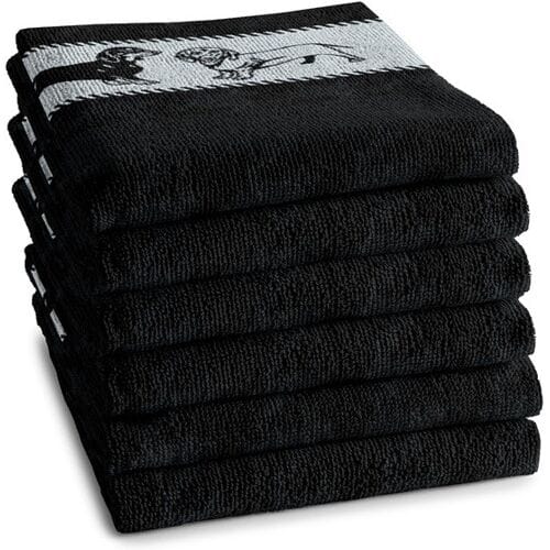 DDDDD Keukendoek Saar Zwart - 6 stuks
