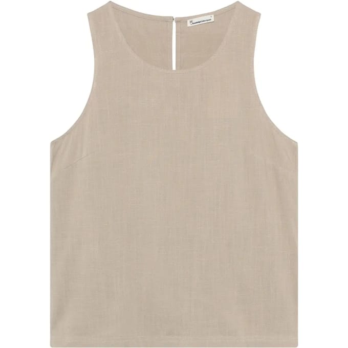 Damestanktop KnowledgeCotton Apparel Linen-mix