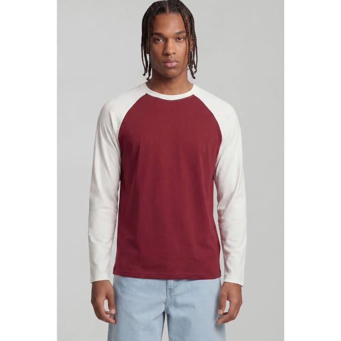 Essentieel Regular Fit Raglan Shirt Met Lange Mouwen | Off White | Size XS