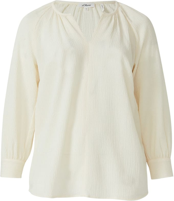 s.Oliver - female - Elastische gestructureerde blouse met wijde mouwen