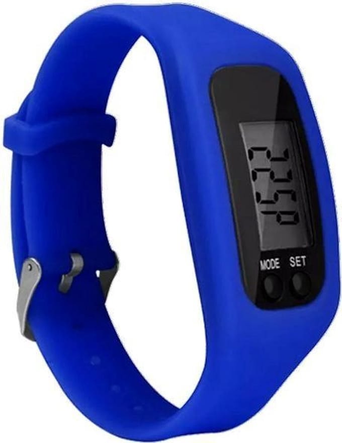 New Age Devi - Multifunctionele stappenteller calorie tracker in blauw