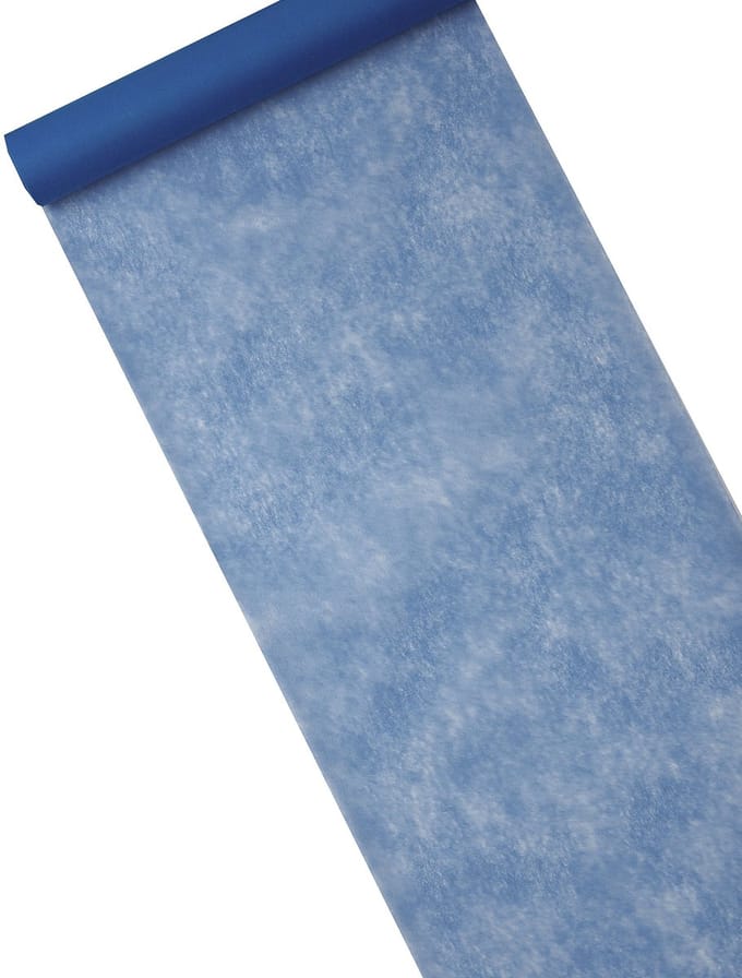 HOBI - Donkerblauwe non-woven tafelloper 29 cm x 10 m voor bruiloft