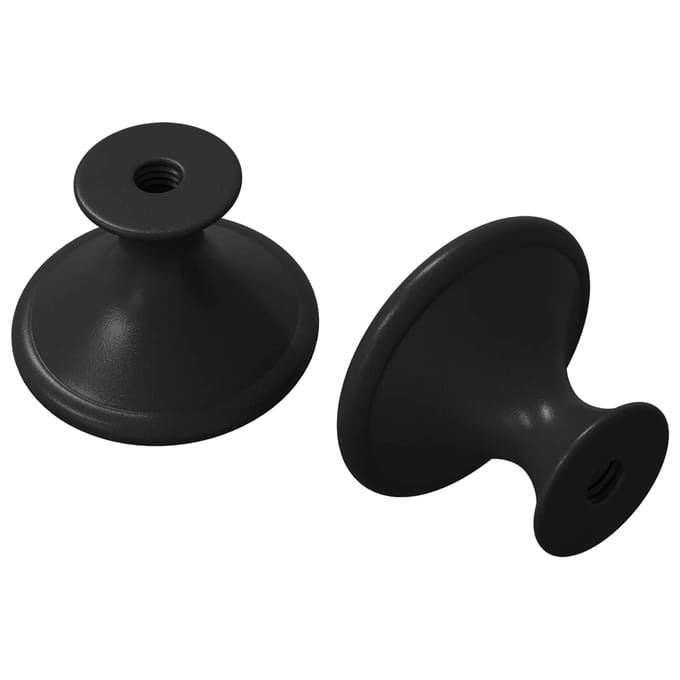 vidaXL - Handvat - 2 - st - Zwart - Ø30 - mm - Aluminium