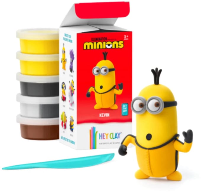 Hey Clay - interactieve speelklei - minions - 5 potjes - Kevin