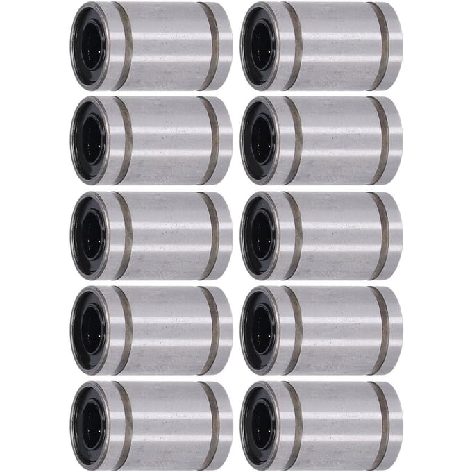 10 stuks Lineaire Bewegingslager Cilinder Optische Assen Schuif Testframe Reserve ID 6mm OD 12mm LM6UU gray
