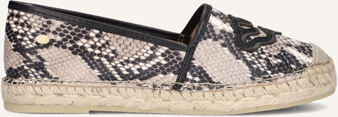 Fred De La Bretoniere Espadrille Mili Lily Black/White - Maat 43