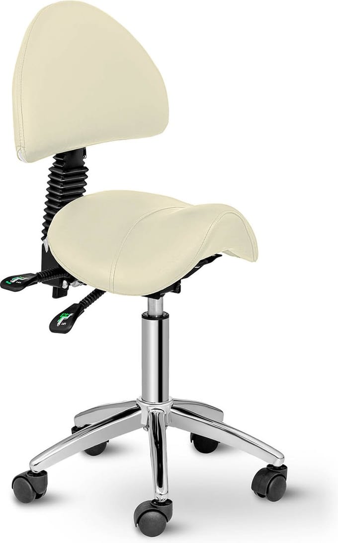 Zadelstoel - 550-690 mm - 150 kg - Beige - physa