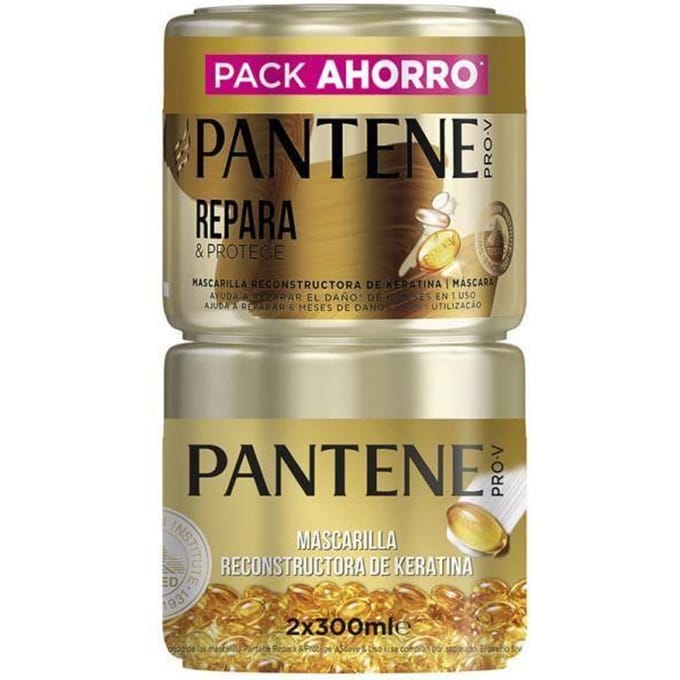 Haarmasker - Pantene - Herstelt & Protege - 2 X 300 Ml - Gemengd - Alle haartypes