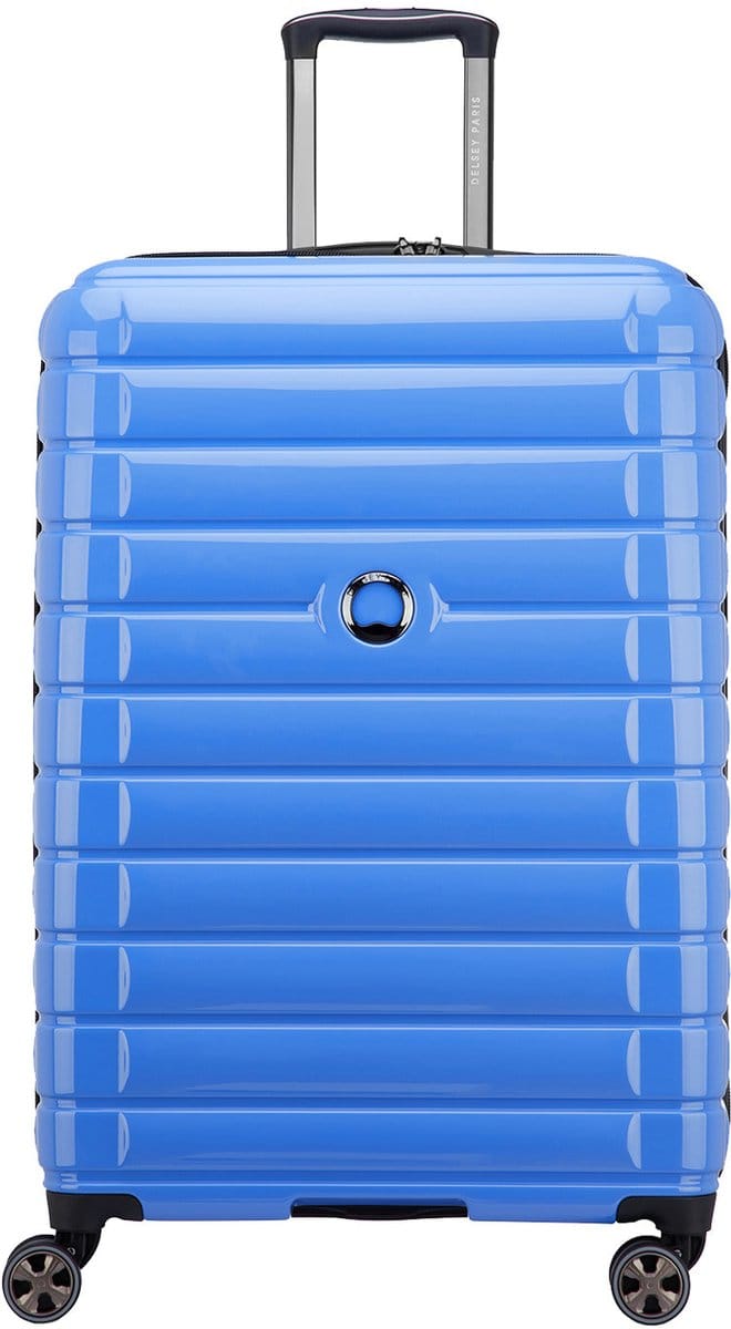 DELSEY Shadow 5.0 Koffer Large 76 cm Expandable TSA-slot Dual-Density Wielen - Blue