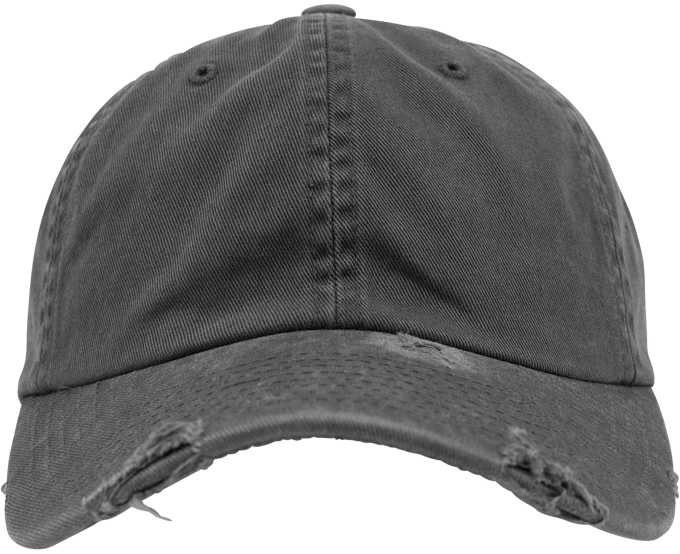 Flexfit Low Profile Destroyed Unisex Cap - donkergrijs - Standard