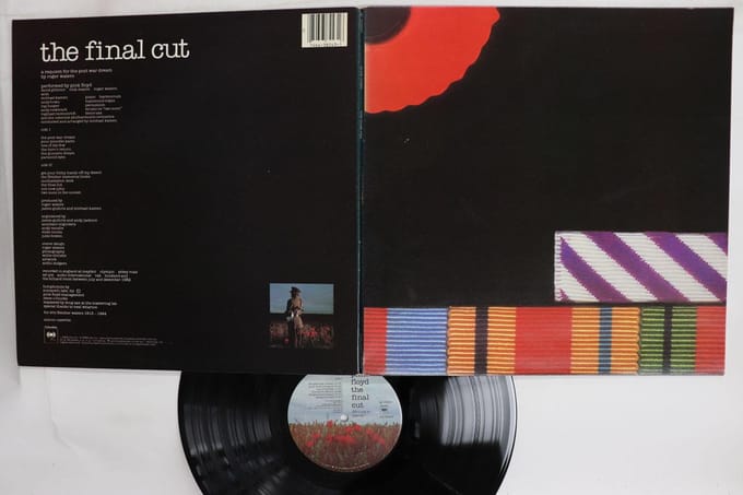 LP Plaat PINK FLOYD The Final Cut QC38243 COLUMBIA 1983 VS Rock Gebruikt red