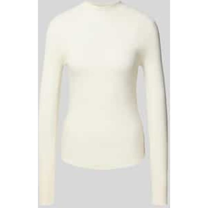 Slim fit pullover met turtleneck van zuivere scheerwol, model 'FOLIORA'