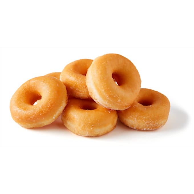 Mini gesuikerde donuts