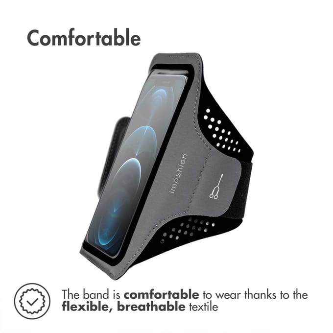 imoshion Hardloop Telefoonhouder - Hardloopband / Sportarmband - Ruimte voor Pasje en Sleutel - 5 t/m 6,1 inch