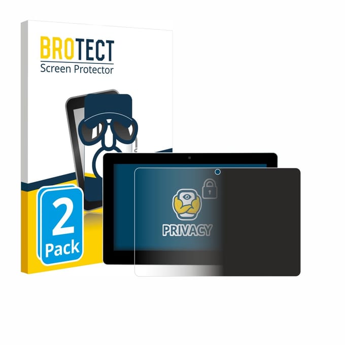 BROTECT - privacy screenprotector voor Victron Energy GX Touch 70 Flush - Folie Beschermfolie Blauwlichtfilter 2 Stuks