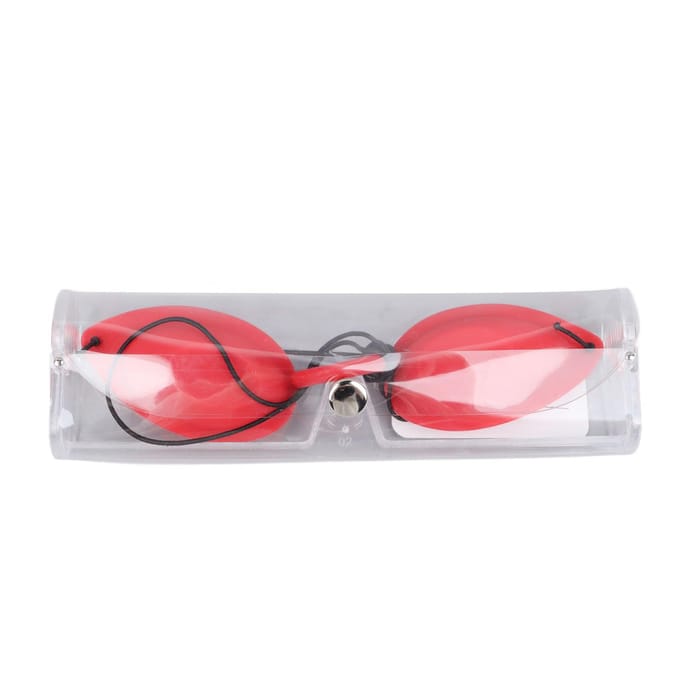 Lunettes de bronzage multifonctionnelles flexibles portables protection des yeux UV pour traitement de beauté white