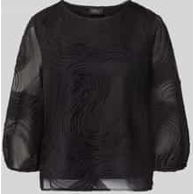 Regular fit blouse met lange mouwen met structuurpatroon