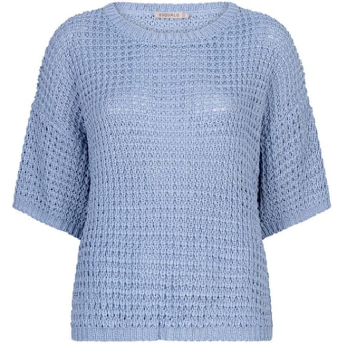Esqualo sweater SP26-02036 - Pacific Blue