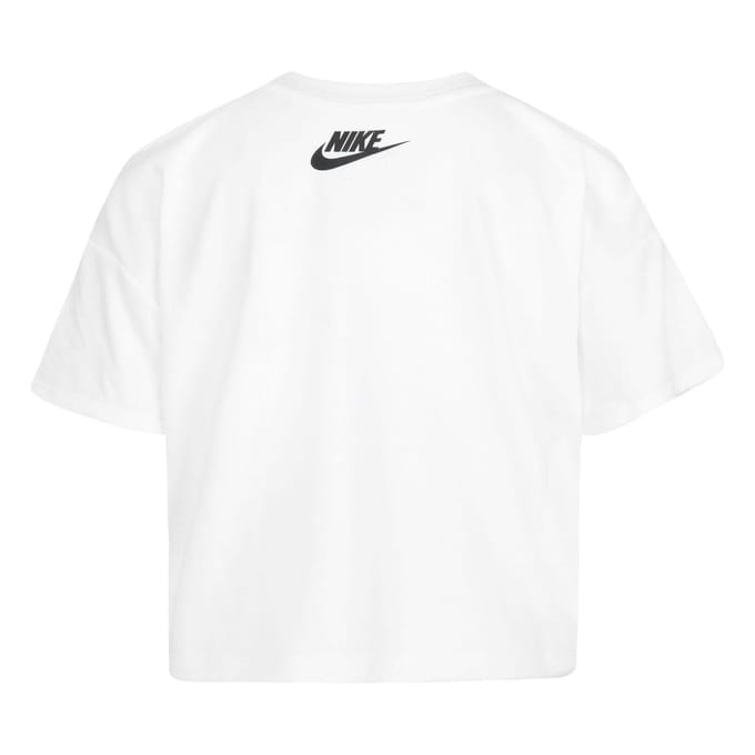 Nike Meisjes Futura Gradient Boxy T-Shirt (Wit)
