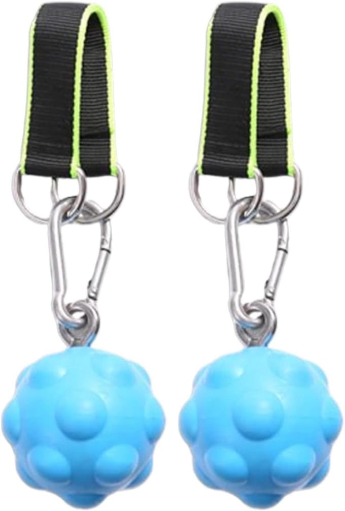 Krachttrainer Ballen - Grip Ballen - Onderarm Training - Duurzame Rubber Constructie - 8 cm Diameter - Blauw
