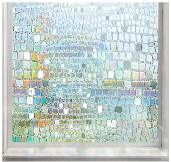 CE - Raamfolie - 90x200cm - Prive en Zonnedicht - Witraż