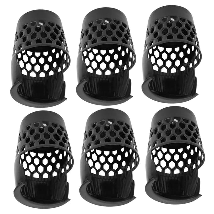 6 Stuks Biljartbal Opbergzakken Plastic Pooltafel Web Manden Drop Net Tas Accessoire M black