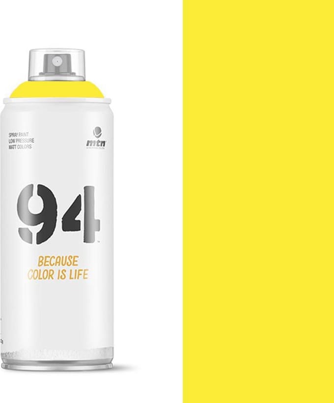 MTN94 Sulfur Gele spuitverf - 400ml lage druk en matte afwerking