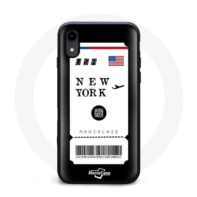 Coque - MANIACASE - iPhone X - Billet d'avion - Design original - Souple