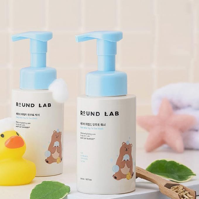 ROUND LAB Nettoyant doux pour bébé de la tête aux pieds 300 ml