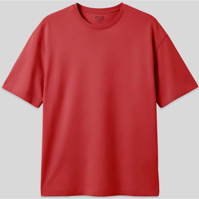 Oversized Katoenen Crew Neck T-Shirt