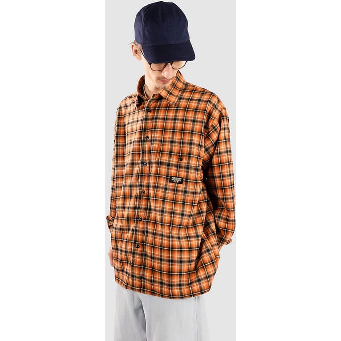 Rivvia Projects Plaid Off Track Shirt oranje