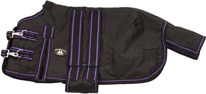 MHS Veulendeken met Buikflap 100gr. Zwart 45/60 cm