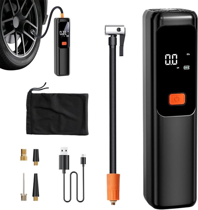 Draagbare Auto Compressor - Luchtpomp Banden - Banden Oppompen - Digitaal LCD Display - 23 x 9 x 6 cm